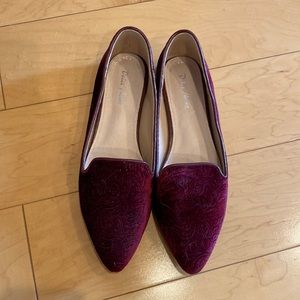 NWOT suede loafers